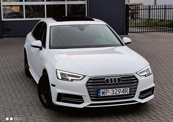 Audi A4 cena 89800 przebieg: 57000, rok produkcji 2018 z Płock małe 704